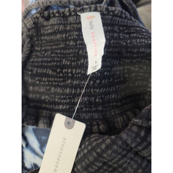 Anthropologie Cinched Black Top - New - Small - Picture 5 of 5